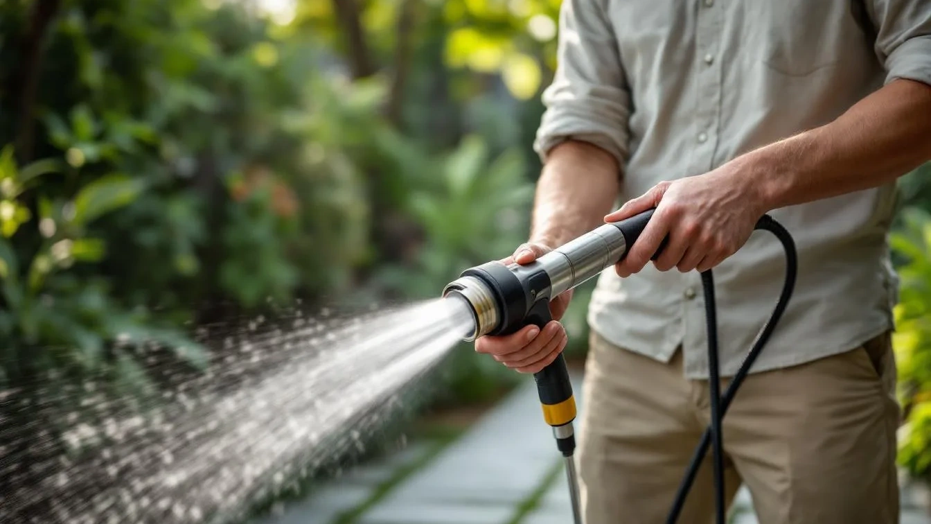Hochdruckreiniger-Geheimnis: Warum der richtige Aufsatz die Arbeit im Garten halbiert